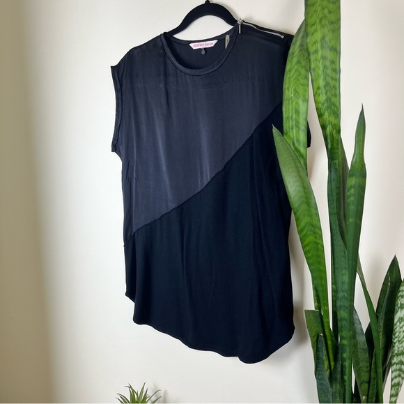 Rebecca Taylor Black Silk and Modal Blouse - Small - Picture 3 of 8